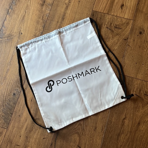 Poshmark Utility Backpack with Drawstrings and “POSHMARK” and Logo on the front - Picture 1 of 3